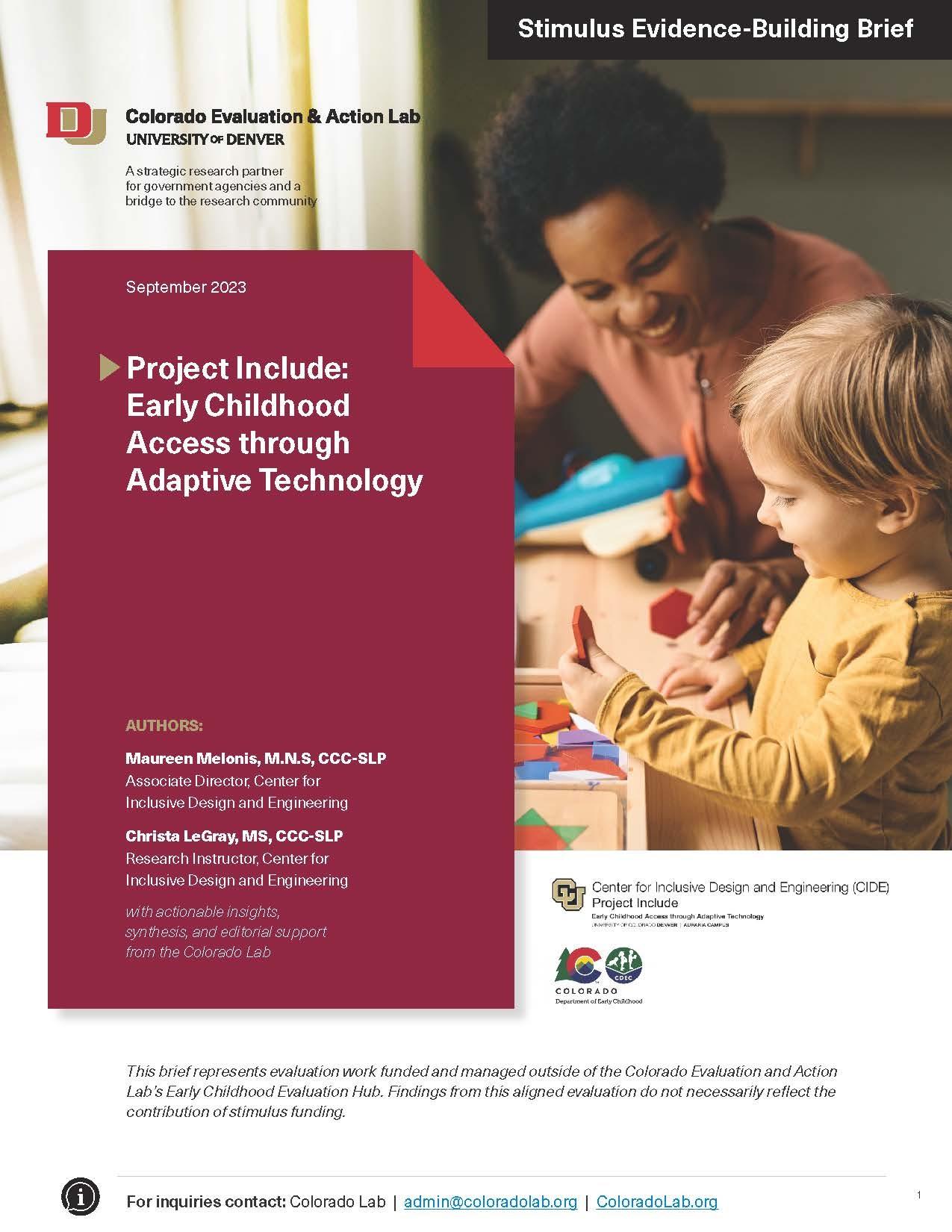 report cover image for project include